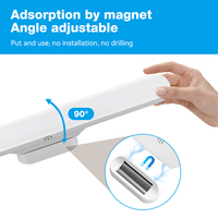 Armoire de chambre à coucher de haute qualité, éclairage LED sans fil à détecteur de mouvement rechargeable par USB, 30 cm
