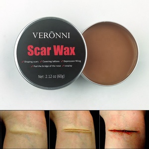Pintura Facial y Corporal <span class=keywords><strong>de</strong></span> 3 Colores para Halloween, Cicatrices, Cejas, Pintura Natural para la Piel, Maquillaje <span class=keywords><strong>de</strong></span> 60g para Efectos Especiales y Maquillaje Teatral - Product Image 5