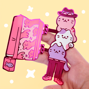 Spilla smaltata personalizzata con cerniera e perno, stile <span class=keywords><strong>anime</strong></span>, mobile, <span class=keywords><strong>per</strong></span> zaino e abbigliamento - Product Image 3