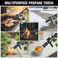 Potente Antorcha de Propano para Asar, Cocinar, Encender Fogatas, Antorcha Ajustable para Leña, Ideal para Asar Carnes