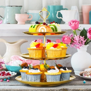 Soporte <span class=keywords><strong>de</strong></span> <span class=keywords><strong>Pastel</strong></span> <span class=keywords><strong>de</strong></span> Metal <span class=keywords><strong>de</strong></span> Acero Inoxidable <span class=keywords><strong>de</strong></span> <span class=keywords><strong>3</strong></span> Niveles para Bodas, Soporte <span class=keywords><strong>de</strong></span> <span class=keywords><strong>Pastel</strong></span> Metálico Dorado y Plateado <span class=keywords><strong>de</strong></span> Lujo para Bodas - Product Image 6