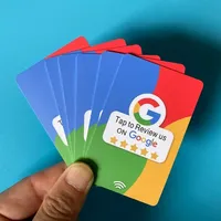 Tarjeta de Reseña de Google Preimpresa con Tecnología NFC en Acabado Mate, Recopila Reseñas Comerciales en 5 Segundos