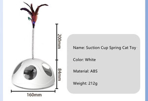 <span class=keywords><strong>2026</strong></span> Yeni Tasarım Otomatik Geri Çekilebilir Yaylı Kedi Oyuncak Çubuğu Yeni Vakumlu Tutucu Evcil Hayvan Vakumlu Tutucu Delik Kazanan Döner Oyuncak - Product Image 2
