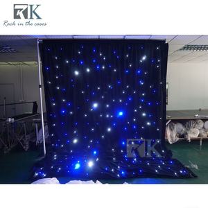 Supports de tuyaux stables avec rideaux LED Rideaux électriques portables à étoiles - Product Image 2