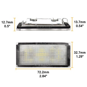Pour <span class=keywords><strong>BMW</strong></span> série 7 E65 E66 berline 2001-2008 pièces automobiles blanc LED numéro <span class=keywords><strong>plaque</strong></span> d'<span class=keywords><strong>immatriculation</strong></span> lumières nouveau sans erreur feu arrière numéro ampoules - Product Image 4