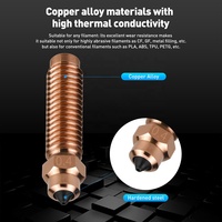 0.2mm 0.4mm 0.6mm 0.8mm Chrome Zirconium Cuivre Bimétallique Buse pour Elegoo Centauri Carbone Imprimante 3D