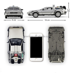 Modellino in Metallo 1/24 della Macchina del Tempo di Ritorno al Futuro DM 1981, Veicolo da Collezione Die-cast - Product Image 3