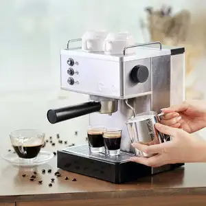 Máquina de café de un toque comercial Espresso completamente automática con molinillo de grano a taza