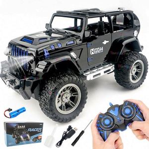 1/16 Scale 80KM/H High-Speed Brushless <b>RC</b> Car 2.4G 4WD Plastic Off-Road Racing Truck LED Headlights Resin Remote USB Cable - Product Image 1