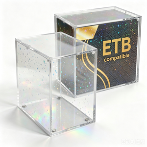Bloques de Confeti con Estrellas Holográficas, Protector Magnético Acrílico con Protección UV para Caja de Cartas Coleccionables Sellada - Product Image 6