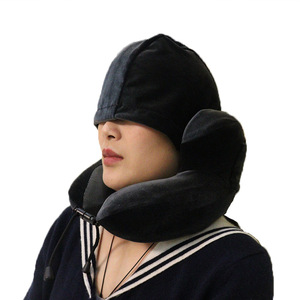 Portable <strong>U</strong>-Shaped Memory Foam Neck <strong>Pillow</strong> Anti-Dust Mite Removable Washable 100% Polyester Knitted Solid Pattern 0.5-1Kg <strong>Pillow</strong> - Product Image 1