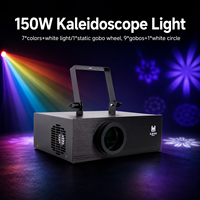 Projecteur LED 150W à Effet Gobo Caleidoscope avec Bol Réflecteur Rotatif DMX512 RDM pour Éclairage Scénique DJ Club Événementiel
