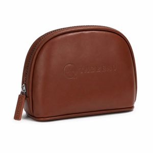 Pochette de maquillage en cuir PU de luxe, logo personnalisé, étui à maquillage portable, fermeture éclair, organiseur de beauté et de toilette pour femmes, voyage - Product Image 5