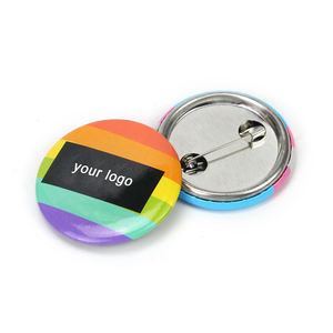 Forniture Logo personalizzato metallo latta Pin Button Badge Souvenir bottoni foto in metallo Pin - Product Image 5