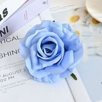 Haute Qualité Artificielle Rose Fleurs Tête Soie Fleur Roses Grandes Têtes De Fleurs Rose Rose pour La Maison De Noël Décoration De Mariage