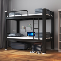 Lit superposé Loft multifonctionnel personnalisé de haute qualité à double pont peu encombrant avec cadre en acier durable pour les enfants à utiliser dans les hôtels