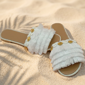 Sandalias Flip-Flop Hechas a Mano de Estilo Vintage, Calzado Casual de Diseño Nuevo, Plataforma Plana Antideslizante, Parte Superior de Cuero Genuino - Product Image 3