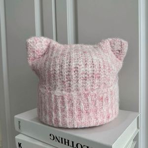 Gorro de Punto Unisex con Orejas de Gato, Cálido, Grueso, Transpirable e Impermeable para Viajes, Invierno 2025, Nueva Llegada, Alta Calidad - Product Image 1