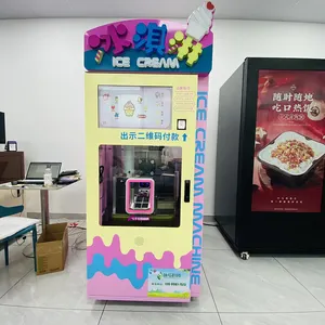 Fully Automated Soft Ice Cream Vending Machine Designed for Business