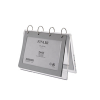 Support de calendrier en acrylique en forme de V, organisateur de calendrier, support de menu, support de calendrier de bureau en lucite