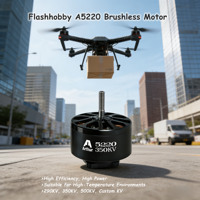 Moteur Brushless Flashhobby à Couple Élevé 3-12S A5220 350KV pour Drone FPV de Course à Aile Fixe, Avion RC, Multicoptère – Prise en Charge OEM