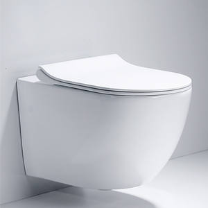 WC suspendu rond en céramique Chaozhou Sanitary Ware KD-05WT-4 avec siphon en P, vente rapide - Product Image 1