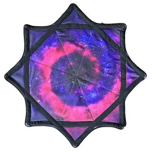 Diseño personalizado 18 "Telas de pañuelo Impresión de doble cara Tela giratoria Flowstar Dapo Star para fiesta de música - Product Image 5