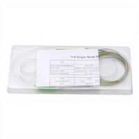Splitter PLC 1x2 1x4 1x8 1x16 yang Andal dan Ringkas, Tabung Baja Tahan Karat untuk Kabel Komunikasi FTTH, Garansi 3 Tahun