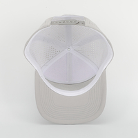Casquette personnalisée de haute qualité en caoutchouc PVC, hommes, luxe, 7 panneaux, visière plate, découpe au laser, trous perforés, casquette snapback hip hop