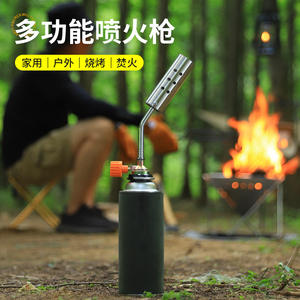 Pistolet à flamme court Hm en acier inoxydable, allumeur portable pour la cuisson en extérieur, outil pour barbecue au charbon de bois - Product Image 5