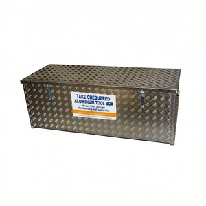Caja de herramientas de aluminio a cuadros Ttake de 140x50x50 cm, de alta resistencia, para taller y uso en exteriores. - Product Image 2