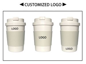 12Oz Reusable <b>Bamboo</b> Coffee Tumbler Flip Top Custom Logo Drink Cup Leak Proof Travel <b>Mug</b> for Business Gifts - Product Image 4