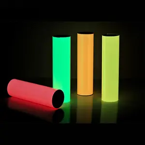 Kendinden yapışkanlı parlak renkli Luminance bant gece floresan DIY lastik karanlık etiket bant aydınlık nokta bant