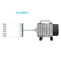 Pompe à air pour aquarium QihangRAS, prix usine, aluminium, 20W, 220V/50Hz, écologique, pour mini bassin à koïs, vente en gros