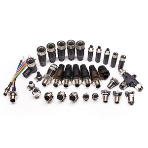 M12 Rundsteckverbinder Kabel PCB Panelmontage Serie A B D X Codierung 2 3 4 5 8 12 17 Pin Stecker Buchse für Industriesensoren - Product Image 2