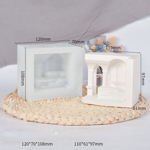 Molde de Silicona para Velas con Diseño de Palacio Europeo, Molde para Piedras Difusoras, Resina Epoxi para Decoración del Hogar y Pasteles - Product Image 4