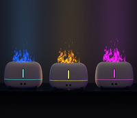 Désodorisant électrique 3d feu arôme humidificateur parfum parfum humidificateur flamme huile essentielle diffuseur d'arôme