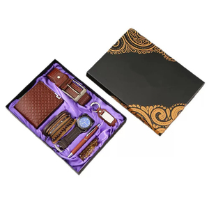 Coffret Cadeau Homme IStapromo : Montre, Portefeuille, Ceinture, Bracelet, Porte-clés, Chapelet, Trousse à Crayons - Product Image 1