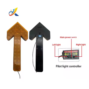 Luz Direccional de Flecha Intermitente LED Ámbar de 12V 24V, Señal de Flecha Direccional para Control de Tráfico - Product Image 4