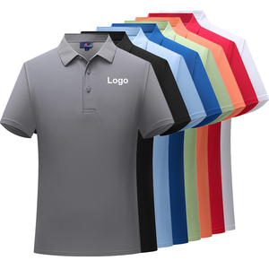 Wholesale Custom Logo Polo Shirt Nylon Spandex Work Uniform Election Promotional Sports Golf T Shirt Plus Size Men's Polo Shirt