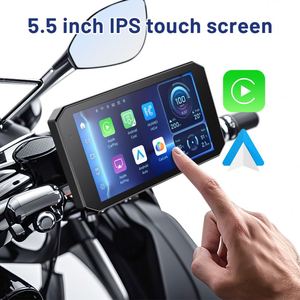 אופנוע + carplay + עמיד למים + gps rtk אופנוע eky lcd יישום וינטג טלוויזיה אוניברסלי prolech 8 "שמש עבור - Product Image 2