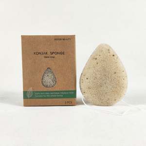Éponge Konjac double face pour soins de la peau en profondeur Tampons exfoliants pour le visage Outils de maquillage Nettoyant - Product Image 3