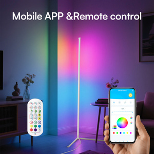 Modern <b>Indoor</b> Home Decor LED RGB Smart Corner Floor IP65 <b>Indoor</b> <b>Lighting</b> with Stand Decorative <b>Lighting</b> - Product Image 2