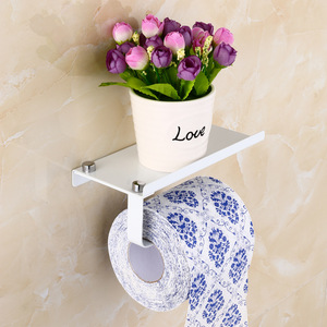 Porte-papier toilette Saint Ruijia en acier inoxydable 304, sans perçage, support de téléphone pour salle de bain, boîte à mouchoirs, montage mural - Product Image 3
