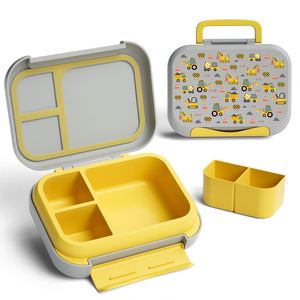 Customized New Design 2025 Design Kids <b>Meal</b> <b>Prep</b> 3-Compartment Bento Lunch <b>Box</b> for Boy Girl - Product Image 1