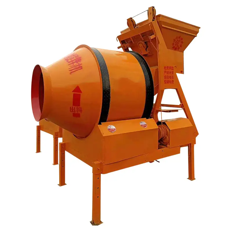 Engineering Construction Cement Automatic Diesel Mixer Large Capacity Tipping Bucket Mortar Mixing Equipment Concrete Mixer