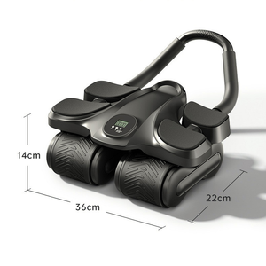 Dụng cụ tập bụng tự động bật trở lại bốn bánh xe, giảm mỡ bụng cho nam nữ, dụng cụ tập thể dục tại nhà, hỗ trợ khuỷu tay cho máy lăn bụng - Product Image 2