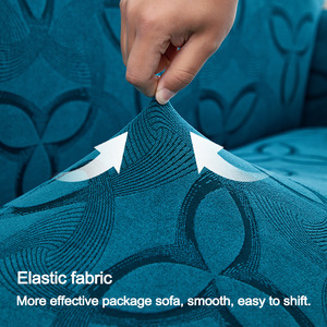 Copridivano Jacquard per Set Divani da <span class=keywords><strong>3</strong></span>, 2 e 1 Posto, Antipolvere in Spandex Poliestere con <span class=keywords><strong>Fodera</strong></span> Elastica per Mobili - Product Image 4