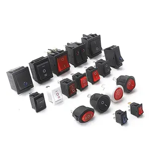 Mini Round Switches Light Switch 12v Panel LED 12v Rocker Switch