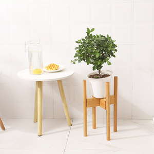 Présentoirs de plantes en bois bambou, accessoires de jardin bon marché, 5/2022, réglables, pour pots de fleurs, présentoirs sur socle - Product Image 2